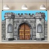 Cardboard Castle Backdrops for Photoshoot, Medieval Boy Men Birthday Party
