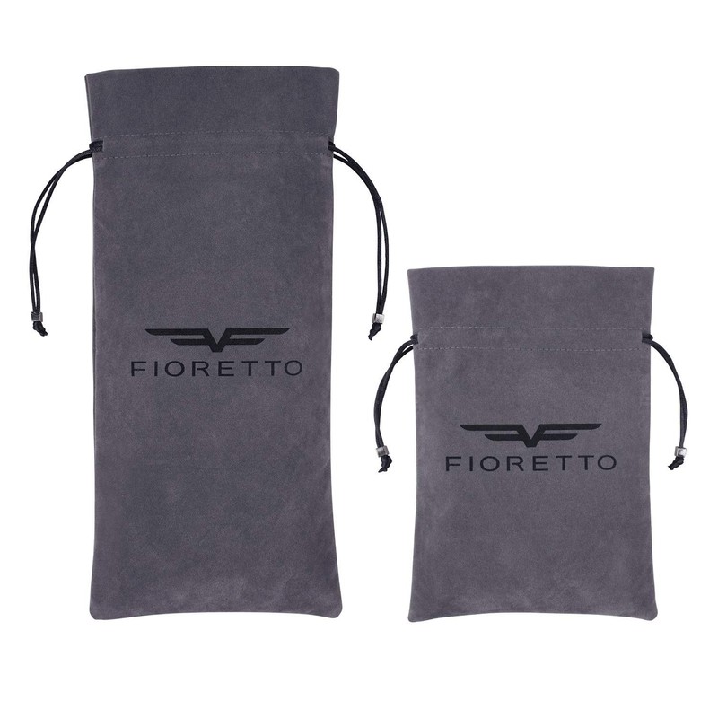 FIORETTO Men Genuine Leather Fingerless Gloves - Punk Half Finger