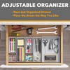 SpaceAid 7-Piece Bamboo Drawer Organizer Storage Boxes Set, Wood Tray