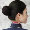 Neat dango-hair flight attendant wig ponytail style (KYR-WE7FAB3) 03.Dark brown ONESIZE / 깔끔한 당고머리 승무원 가발 똥머리 스타일 (KYR-WE7FAB3) 03.다크브라운ONESIZE