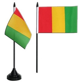 Flaggenfritze® Table Flag Guinea 10 x 15 cm