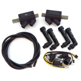 Magna High Output Performance Ignition Coils Caps and Wire - 3 ohms - Fits Honda CB650 GL1100 GL1200 Gold Wing