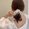 wekicici Wekicici Hair Ties Big Large Pearl Beads Tassel Scrunchie