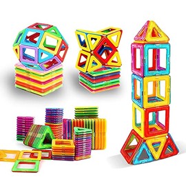 Nictoy Magnetic Blocks 30PCS Toddler Toys Magnetic Building Blocks for Kids Magnetic Tiles 3D Magnetic Toys Set Castle Toys Tiles Educational STEM Toys for Over 3 Years Old Boys Girls Gifts（Q1）