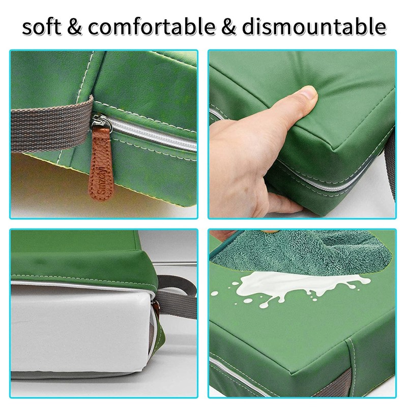 Toddler Booster Seat for Dining Table, PU Washable Double Safe