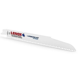 Lenox Tools Wood Cutting Reciprocating Saw Blade with Power Blast Technology, Bi-Metal, 6-inch, 6 TPI
