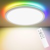 OUILA LED Ceiling Light Dimmable with Remote Control 3000K-6500K &