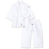 DANRHO Kinder Judogi Yamanashi Karate Kleid, Weiß, 130 cm