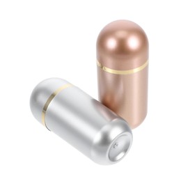 ULTECHNOVO 2pcs Travel Pill Bottle Portable Medication Organizer for Purse Lightweight Compact Pill Case for Home Office Travel Versatile Storage Jewelry Herbs