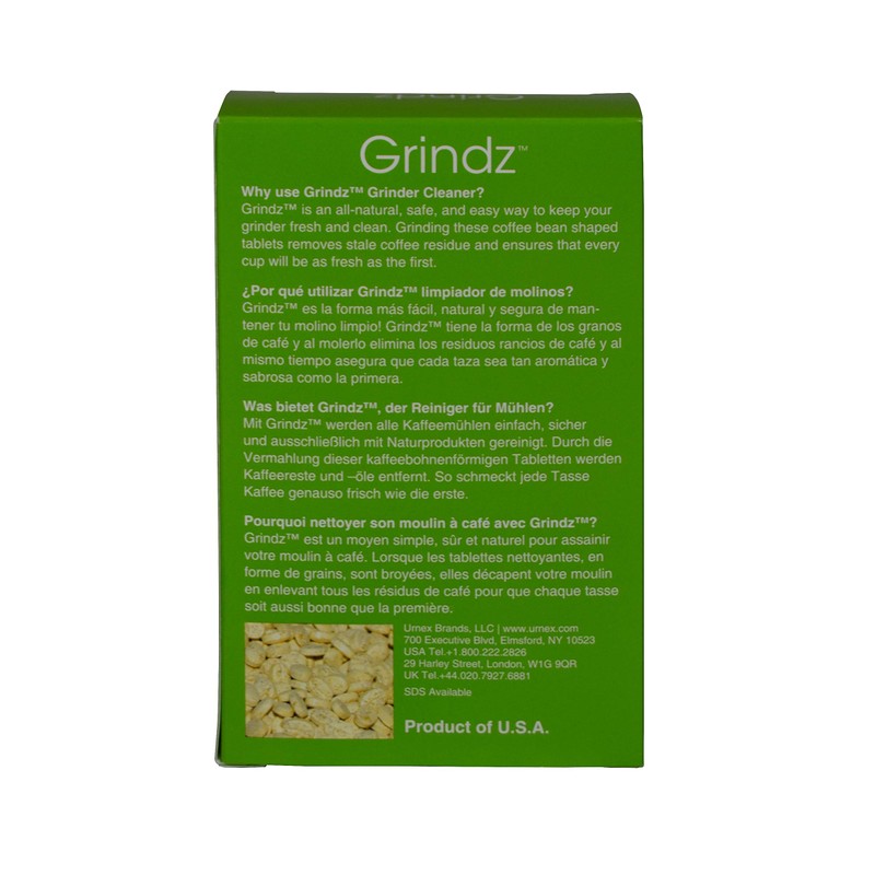Urnex Grindz Professional Coffee Grinder Cleaning Tablets, 3 Single Use