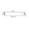 Shower Extension Tube, 8inch Round 201 Stainless Steel Bathroom Accessory