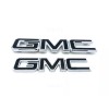 GM Grille Tailgate Emblem Black Chrome for 2015-19 GMC Sierra