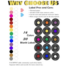 FACHPINT 15 PCS 7 Inch Blank Vinyl Records for Wall Aesthetic, Fake Vinyl for Vintage Wall Decor, Hippie Room Decor, Party Wedding Signing Table No. DIY