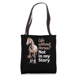 Cute Horseback Riding Horse Riding Equestrian for Girls Tote Bag