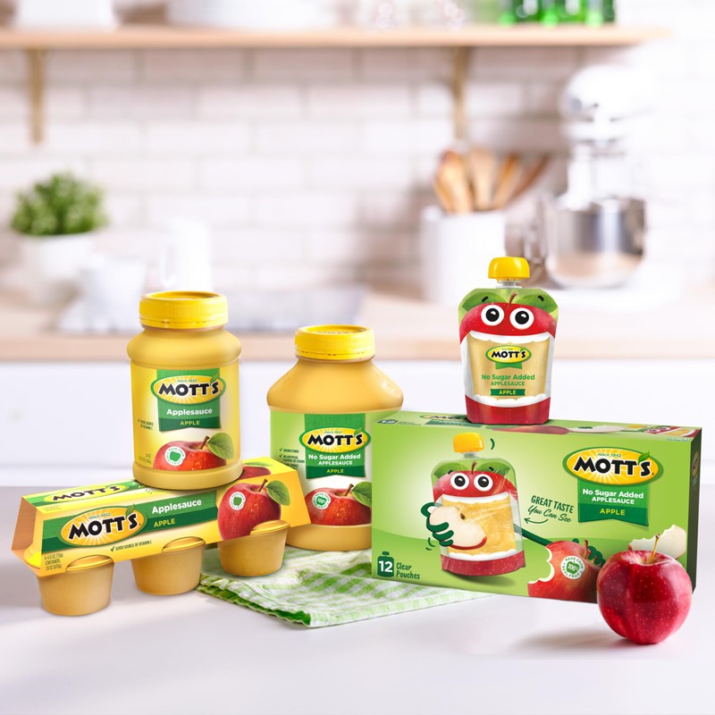 Mott's Original Applesauce, 3.2 Oz Clear Pouches, 48 Count (4