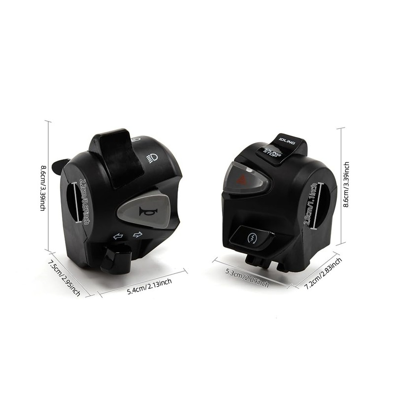 Motorcycle Switch 7/8" 22mm Universal Motorcycle Horn Button Turn Signal