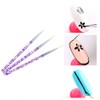 Kingsie Nail Art Brushes, Set of 6 Gel Nail Brushes,