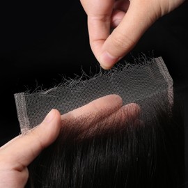 5x5 SKINLIKE Real HD Lace Closure Only, 0.095mm Ultra-thin Invisible HD Lace Closure Pre Plucked Single Knot Body Wave Human Hair Lace Closure 18 inch