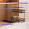 Mustorn 2 Pack Pull Out Spice Rack Organizer for Cabinet,