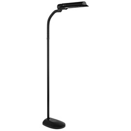 OttLite OttLite T81G5T Wing Shade VisionSaver 18-Watt, Black Floor Lamp