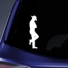 Bargain Max Decals Cowboy Silhouette Sticker Decal Notebook Car Laptop