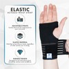Actesso Elastic Wrist Support with Strap - (M, Black) -