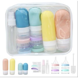 Generic 17 pack Tsa Travel Bottles Set (Peach)