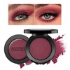 HOOMUSS Single Berry Eyeshadow Shimmer, Handmade Pressed Eyeshadow Palette Long