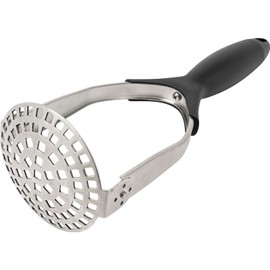 Westmark 61282270 Potato Masher, Foldable for Space-Saving Storage, Stainless Steel/Plastic, Special, Silver/Black