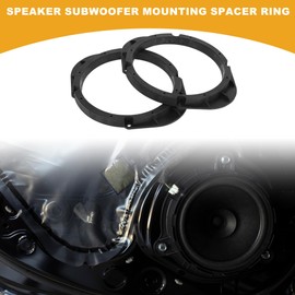 Partuto Speaker Spacer Ring 5x7" to 6.5" Tweeter Speaker Adaptor Car Speaker Subwoofer Mounting Spacer Bracket Ring for Mazda ABS Black Waterproof