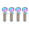 Hosioe 4PCS Caliper Adapter for M6x18/20mm Titanium Ti Bolt MTB
