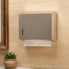 Gold Metal Wall-Mounted Tissue and Paper Towel Holder Box for