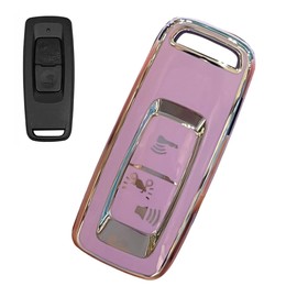 [LETINGFAR] キーケース ホンダバイク用 スマートキーケース キーカバー TPU 全面保護 ホンダバイク用 PCX 150 125 VARIO 125 150 Scooter Forza 等に適用 キーケース (パープル)