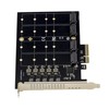 KALEA-INFORMATIQUE M2 PCIe 3.0 x4 Controller Card for 4 M.2