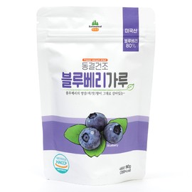 산마을 동결건조 블루베리가루, 90g, 1개 Sanma-eul Freeze-Dried Blueberry Powder, 90g, 1 piece