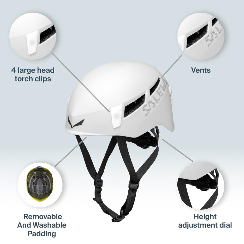 SALEWA Pura Helmet, Dark Grey, L/XL, UNISEX