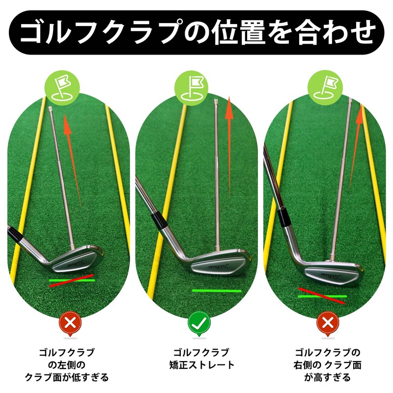 Golf Indicator, Golf Club Direction Indicator, Angle Visualization Direction Resist,