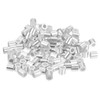 uxcell 120Pcs Aluminum Crimping Loop Sleeve for 3/32" Diameter Wire