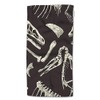 HGOD DESIGNS Hand Towel Dinosaur,Monochrome Dinosaurs Fossil Pattern Hand Towel