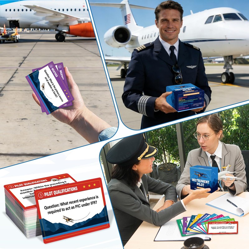 300 Pcs Instrument Pilot IFR Oral Exam Flashcards Covering All