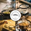 WDONAY Universal Lid, 7 Inch Tempered Glass Pan Cover Designed