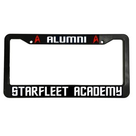 Holder for License Plate License Plate Holder for Alumni Starfleet Academy for Star Trek Glossy Black License Plate Frame Holder for Car License Plate Model-GS-698