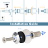 Rolling Gears Aluminum 32-Pieces M6 Anode Gasket Washer Kit for