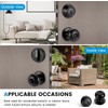 5 Pack Front Door Lock Set Matte Black,Exterior Door Lock