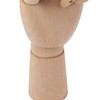 Flexible Wooden Hand Model Moveable Wooden Artists Manikin Hand Figure