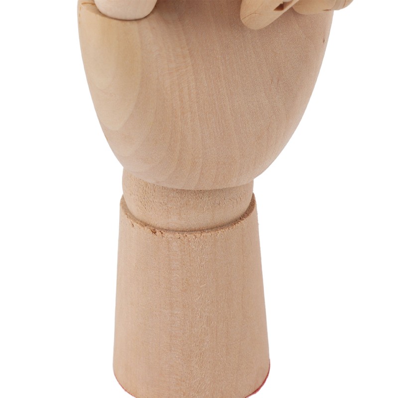 Flexible Wooden Hand Model Moveable Wooden Artists Manikin Hand Figure