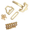 Pure Brass Belt Buckle Environmental Protection D shaped Buckle Set