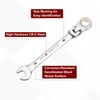 sourcing map 2pcs Flex Head Ratchet Wrench Spanner 1/2" SAE