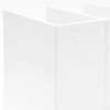 MUJI 02856410 Styrofoam Divider Stand, White Gray, 3 Compartments, Large,