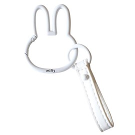 Nicot Miffy Carabiner Smart Key Holder, Miffy Goods, Character, Kawaii, Key Holder, Present, white